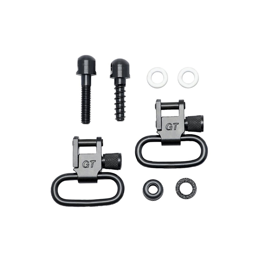 GrovTec Machine & Wood Screws Set Black Oxide Finish - 1 Loops Pair