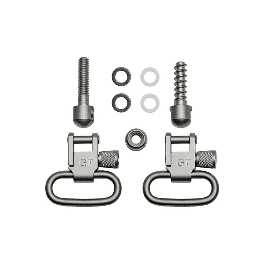 GrovTec Machine & Wood Screws Set Satin Nickel Plated - 1 Loops Pair