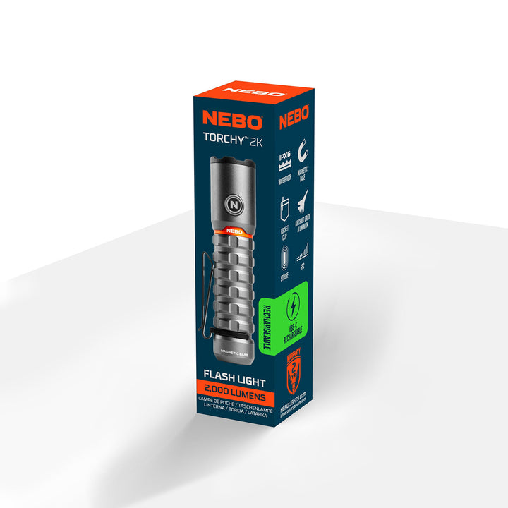 Nebo Torchy 2K (USB C) Rechargeable Flashlight