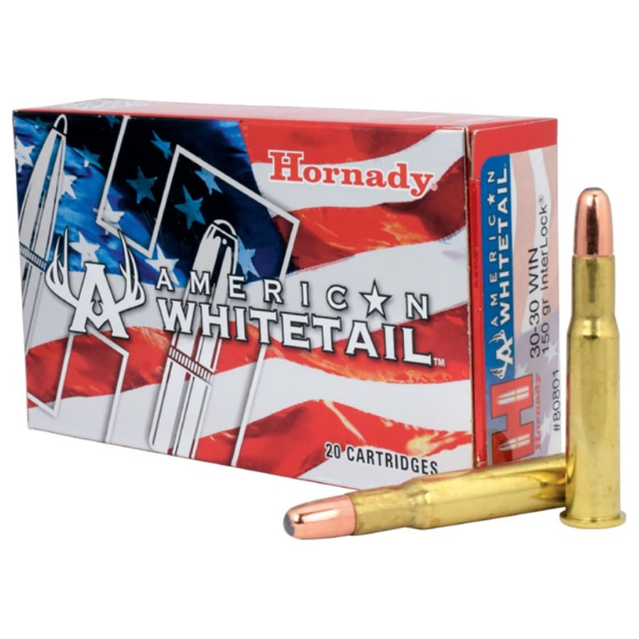 Hornady American Whitetail 30-30 Win 150Gr Soft Point Centrefire Ammo - 20 Rounds .30-30 WIN