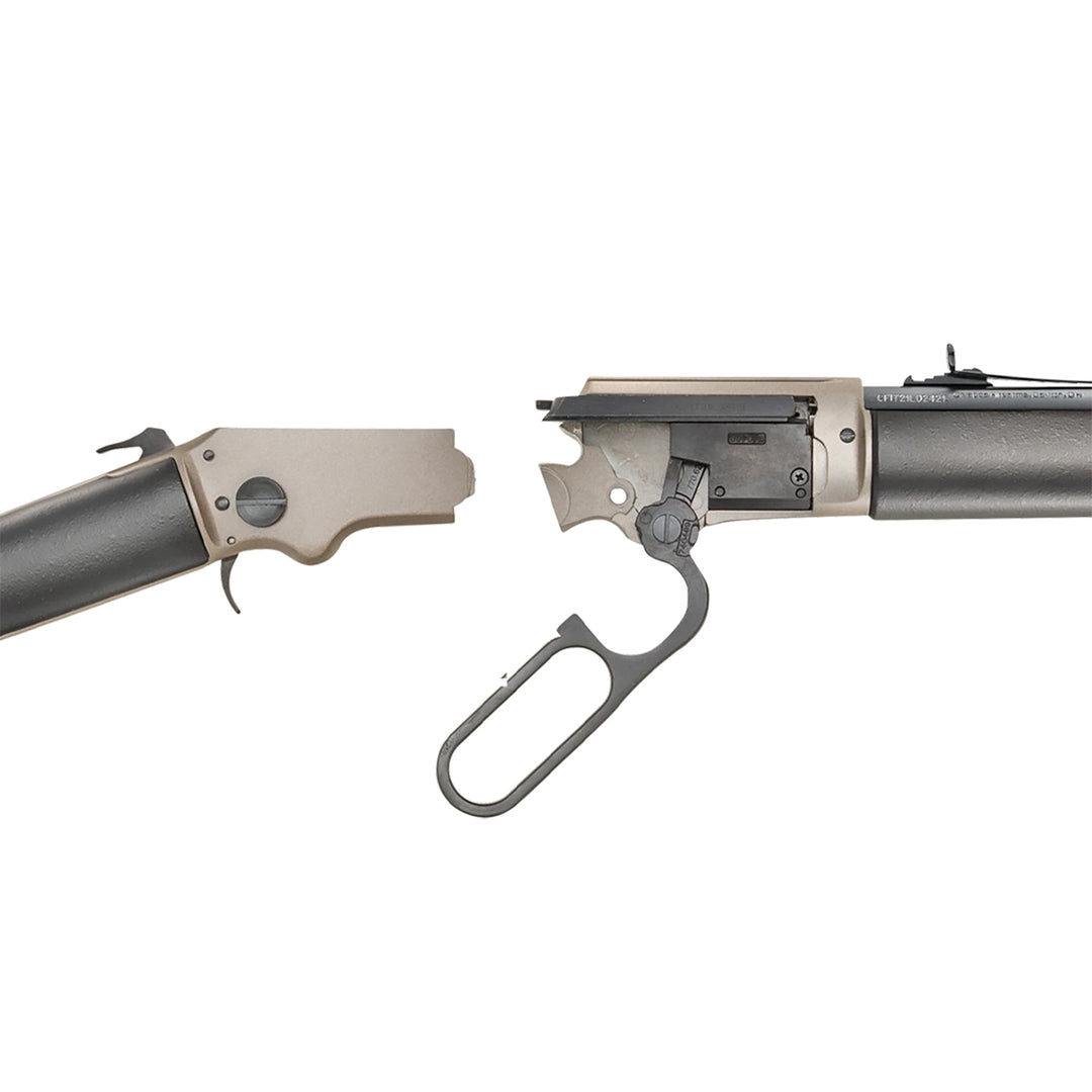 Chiappa LA322 Td Kodiak Cub Chrome 18.5in Straight Grip Lever Action Rifle - .22LR .22 LR