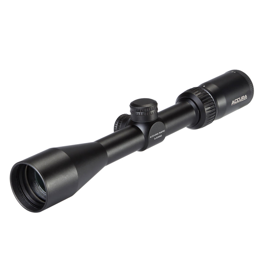 Accura Rapid 4-12x40 Plex Riflescope with Rings