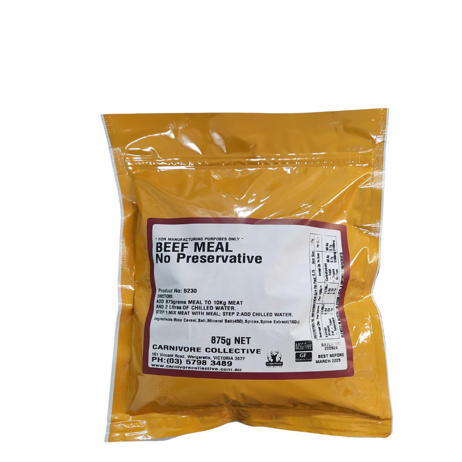 Carnivore Collective Beef Meal Gluten and Preservative Free 875g