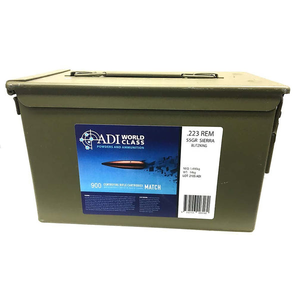 ADI Sierra Blitz King 223 Rem 55Gr Ballistic Tip Centrefire Ammo - 900 Bulk Pack