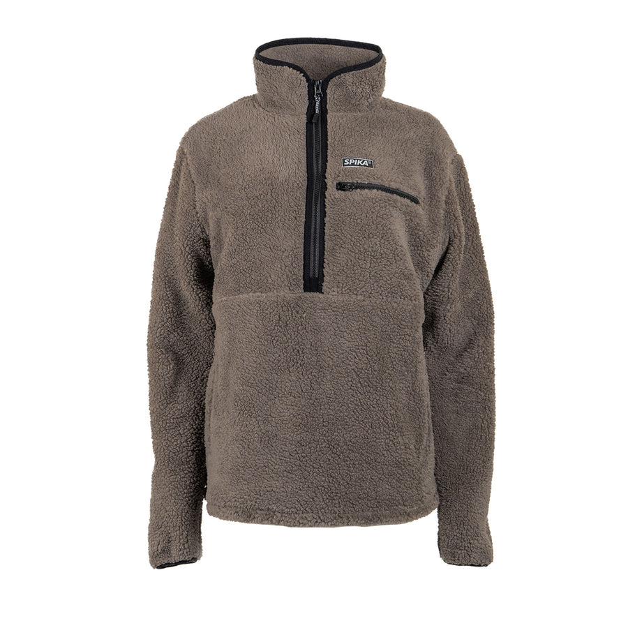 Spika Womens Sherpa Half–Zip LS Top 2XL / Grey