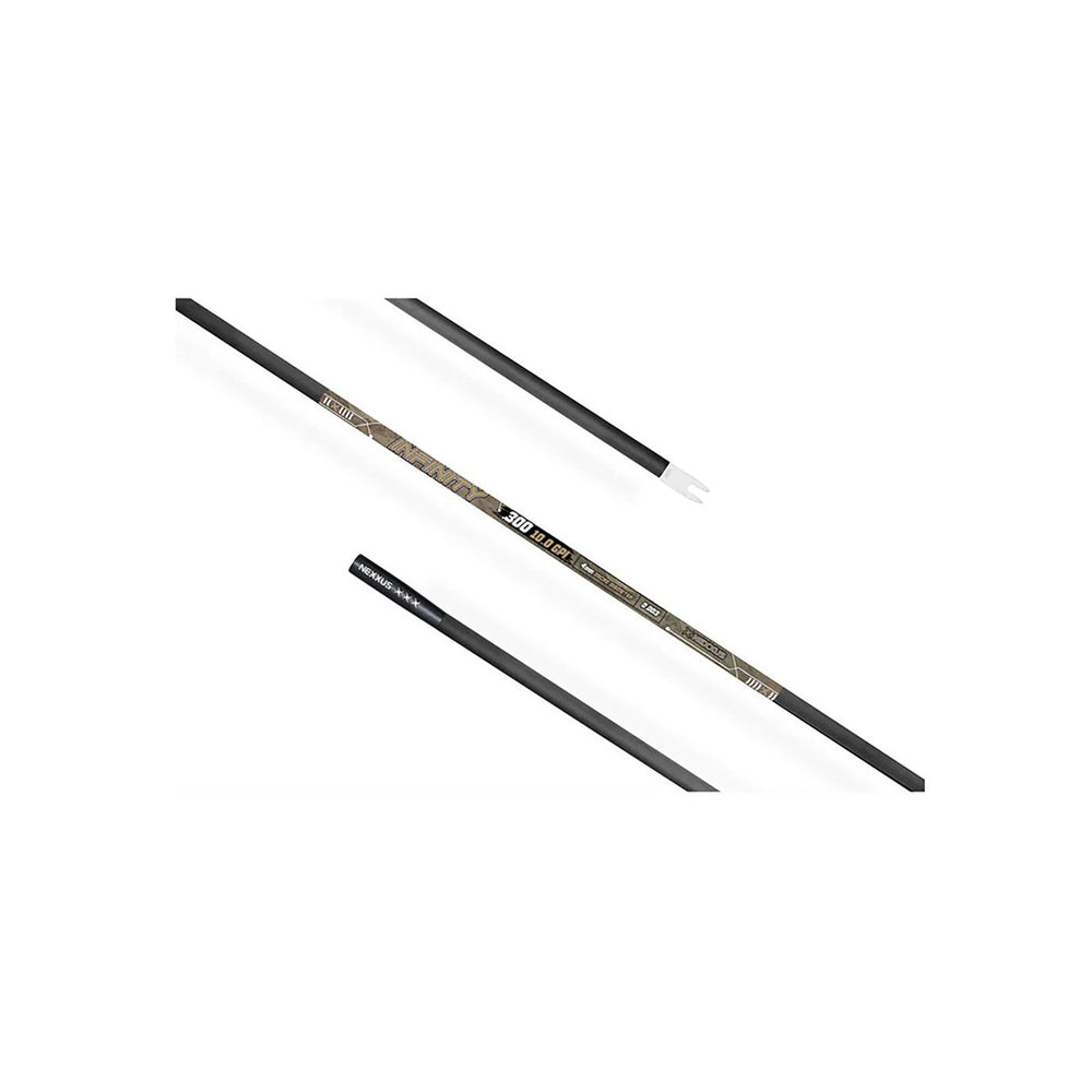 Nexxus Infinity Shaft + Alloy Outsert - 12 Pack 250 Spine / Black