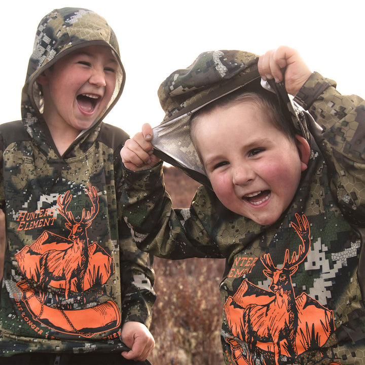 Hunters Element Kids Tyro Roar Tee - Hooded