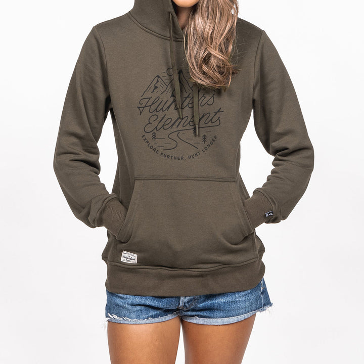 Hunters Element Womens Pathway Hooded Top