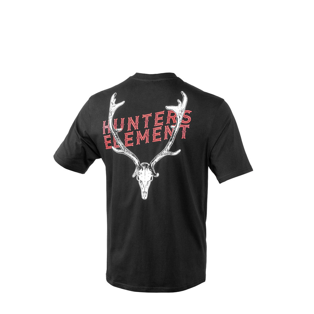 Hunters Element Fallow Skull Tee 2XL / Black