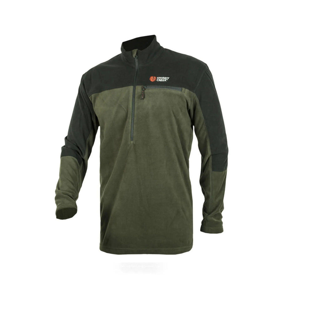 Stoney Creek Microplus Long Sleeve Top 2XL / Bayleaf/Black