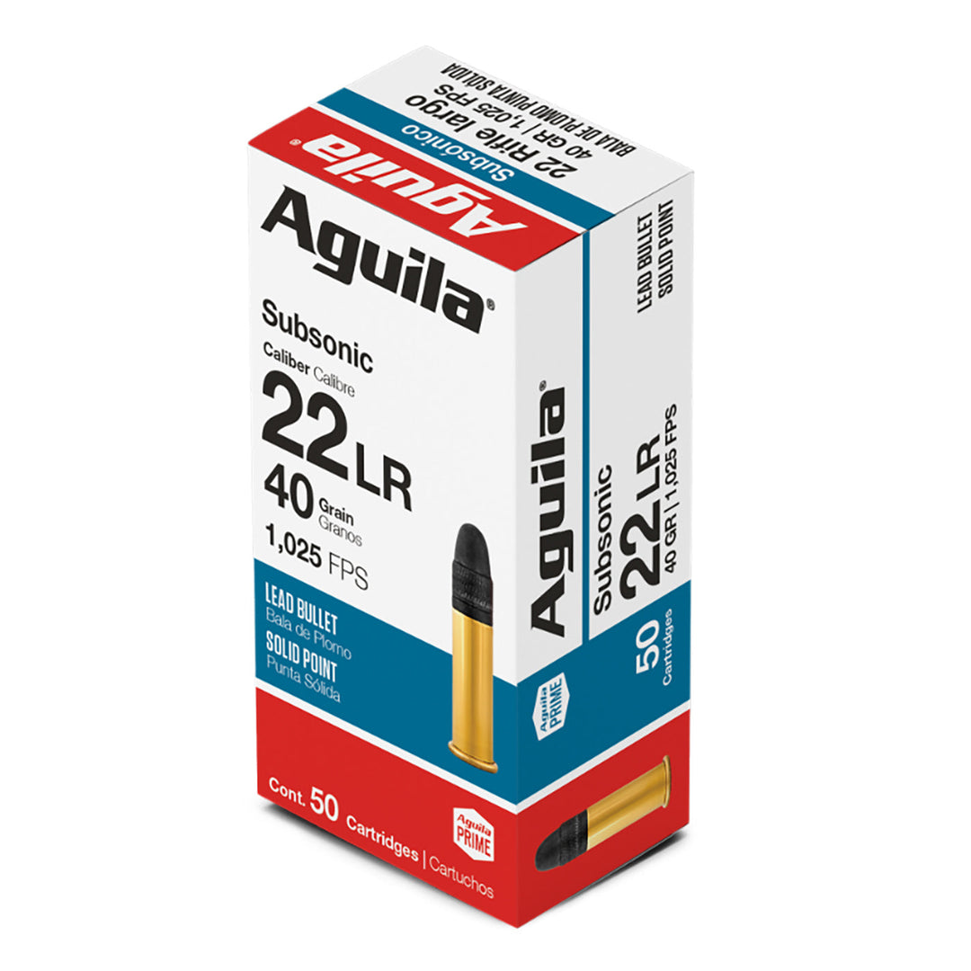 Aguila 22LR SUB 40GR Rimfire Ammo - 1000 Round Slab