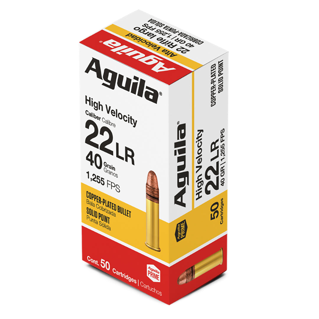 AGUILA 22LR HV SP 40GR RIMFIRE AMMO - 50 ROUNDS .22 LR