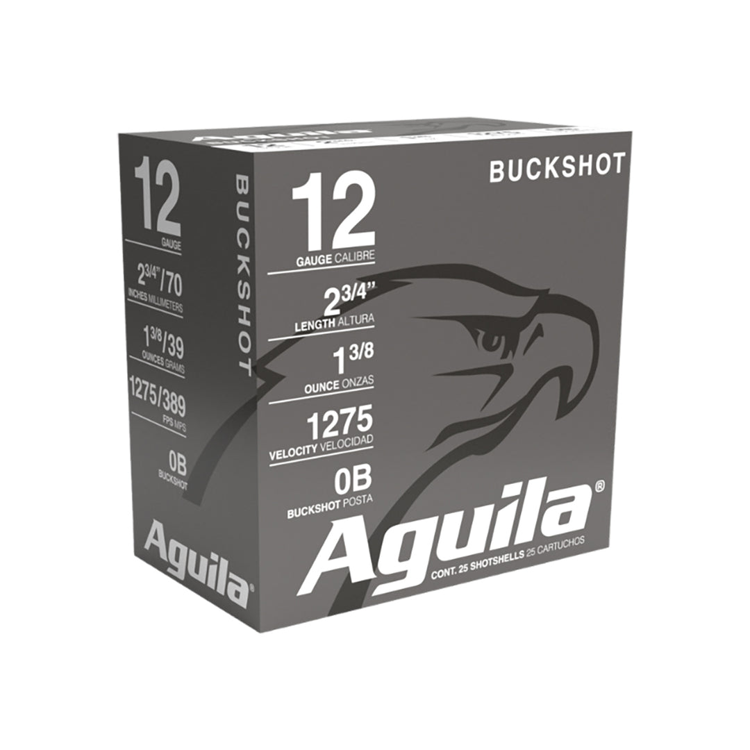 AGUILA 12GA 2-3/4 0 BUCK 1275 FPA AMMUNITION - 25 ROUNDS 12 GAUGE