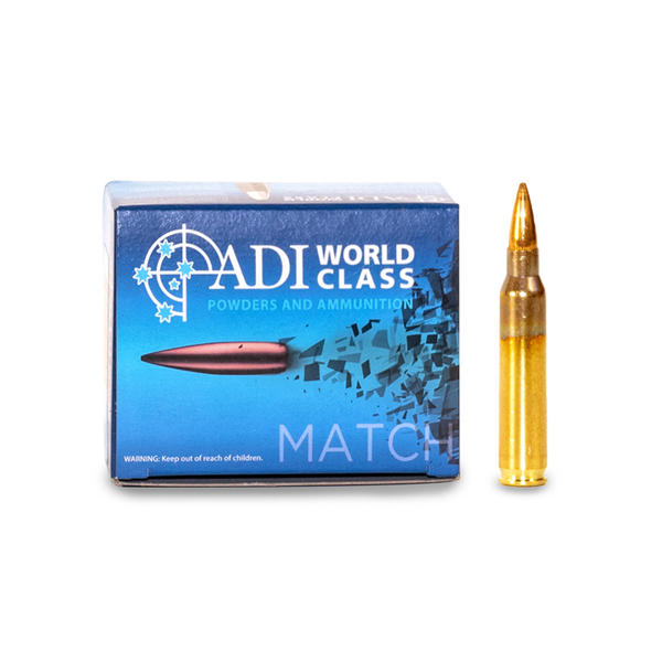 ADI World Class 223REM 69GR Sierra Match King Centrefire Ammo - 20 Rounds