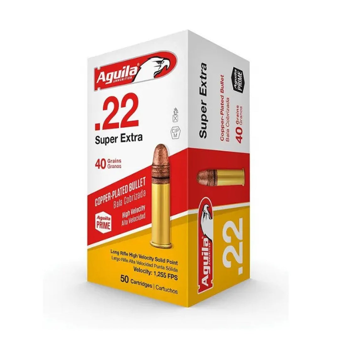 Aguila 22LR SUPER MAX HP 30GR Rimfire Ammo - 1000 Round Slab