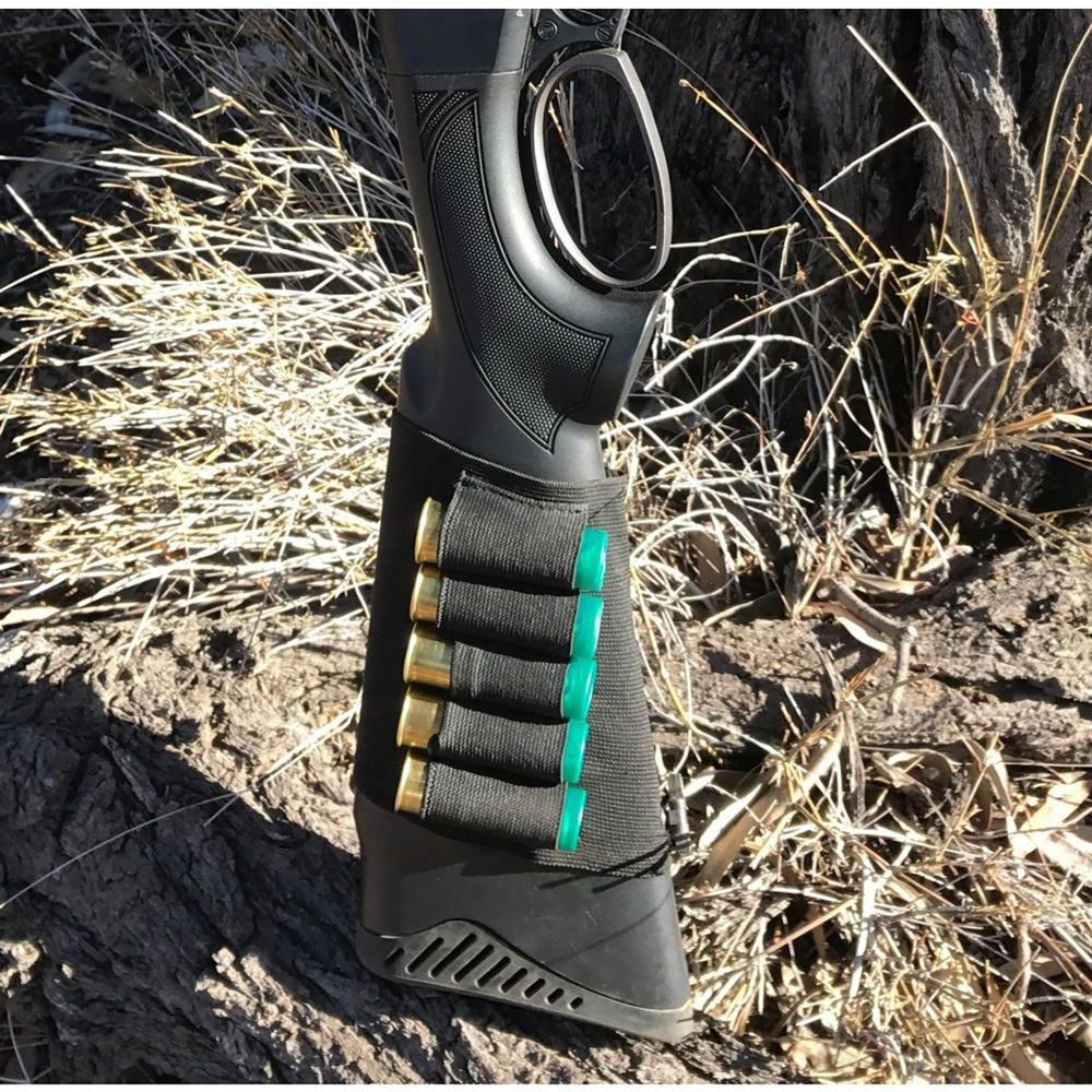 Pro-Tactical Buttstock Pack with Ammo Holder - 12 gauge Black / 12 GAUGE