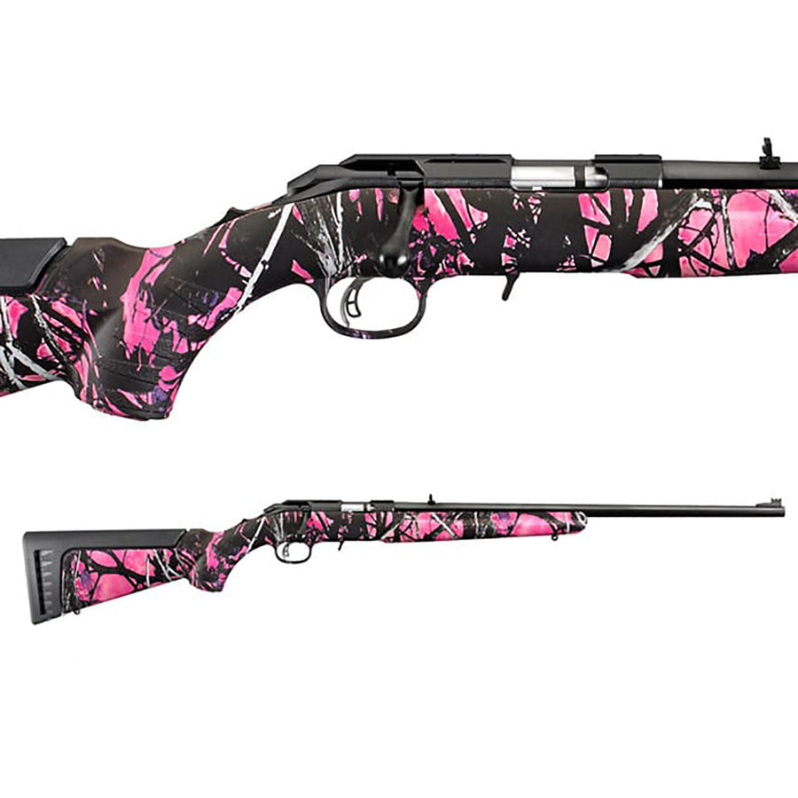 Ruger American Rimfire Bolt Action Rifle Muddy Girl - .22LR .22 LR / Pink/Camo