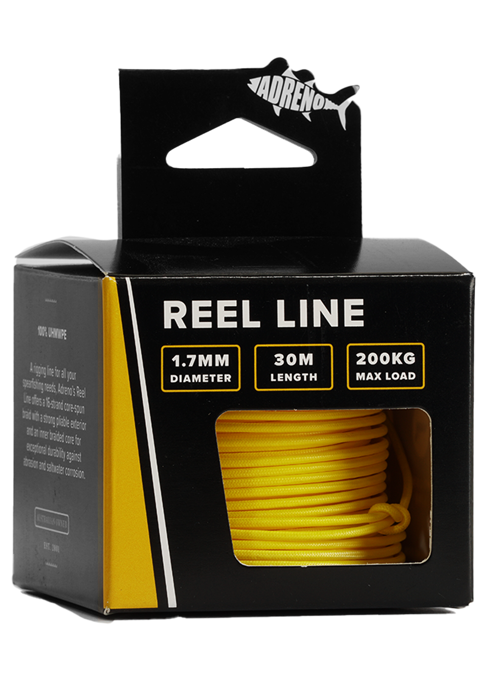 Adreno 1.7mm Reel Line - 30m - Yellow