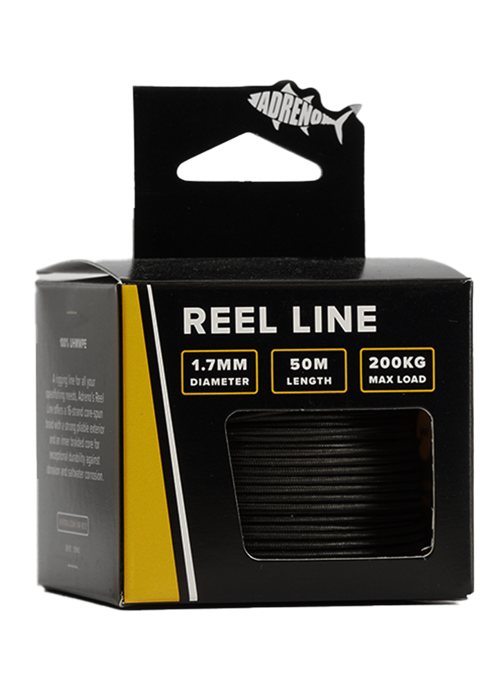 Adreno 1.7mm Reel Line - 50m - Black