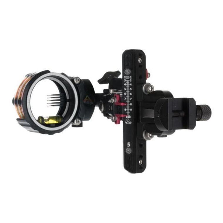 Axcel Landslyde Custom Series Bowhunting Picatinny Slider w/Accustat II Scope - .019in Micro 5 Pin