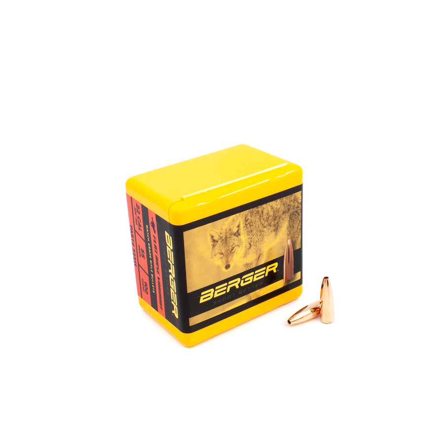 Berger 22 cal 55 gr FB Varmint - 100 Projectiles .22 CAL