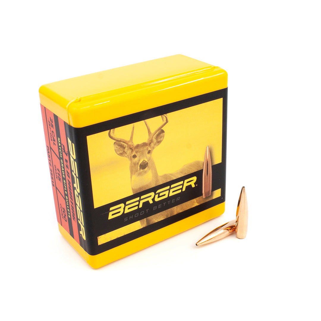 Berger 25 cal 115 gr VLD Hunting - 100 Projectiles .25 CAL