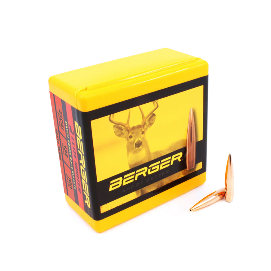 Berger 25 cal 133 gr Elite Hunter - 100 Projectiles .25 CAL