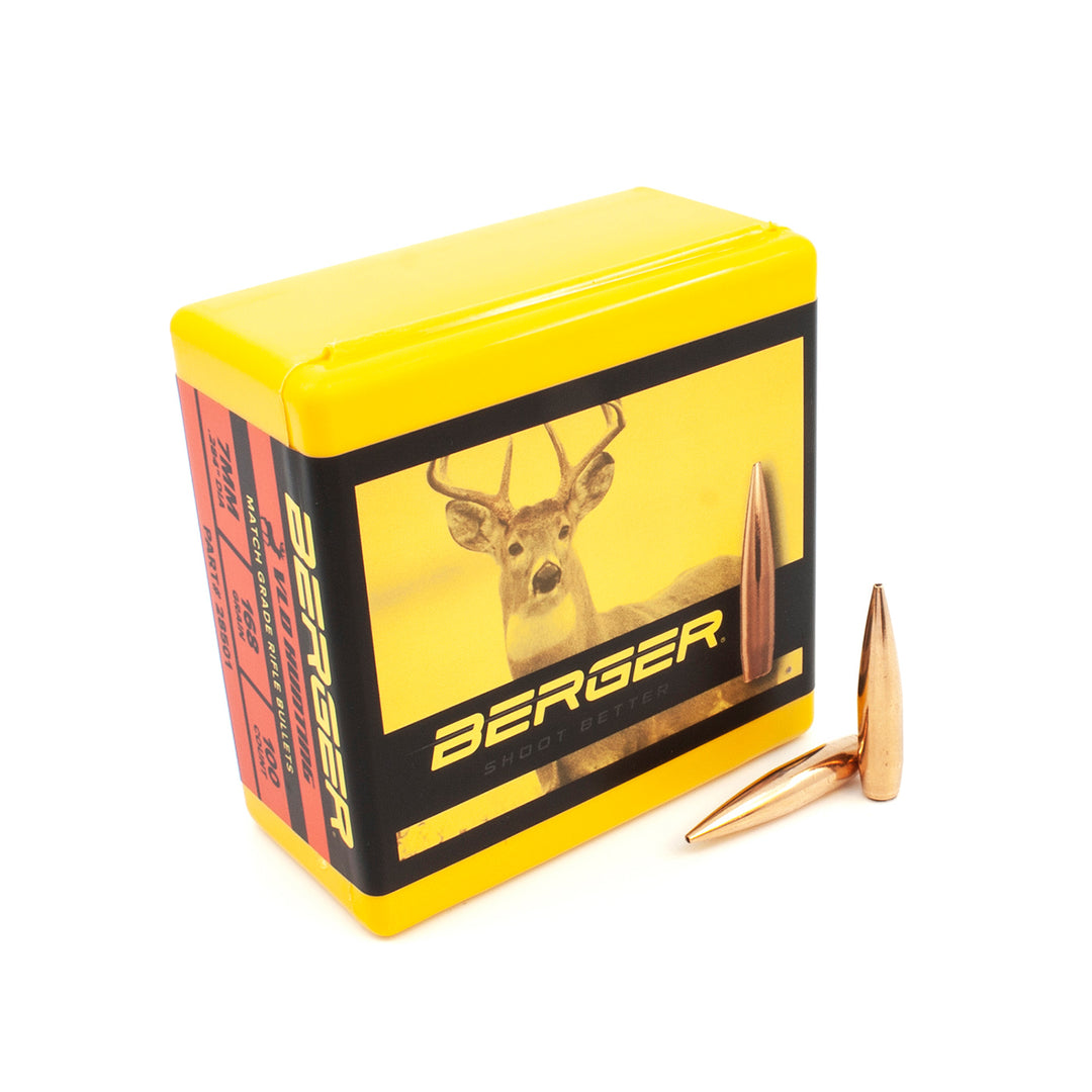 Berger 7mm 168 gr VLD Hunting - 100 Projectiles 7mm