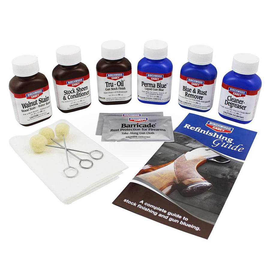 Birchwood & Casey Deluxe Perma Blue & Tru-Oil Complete Finishing Kit