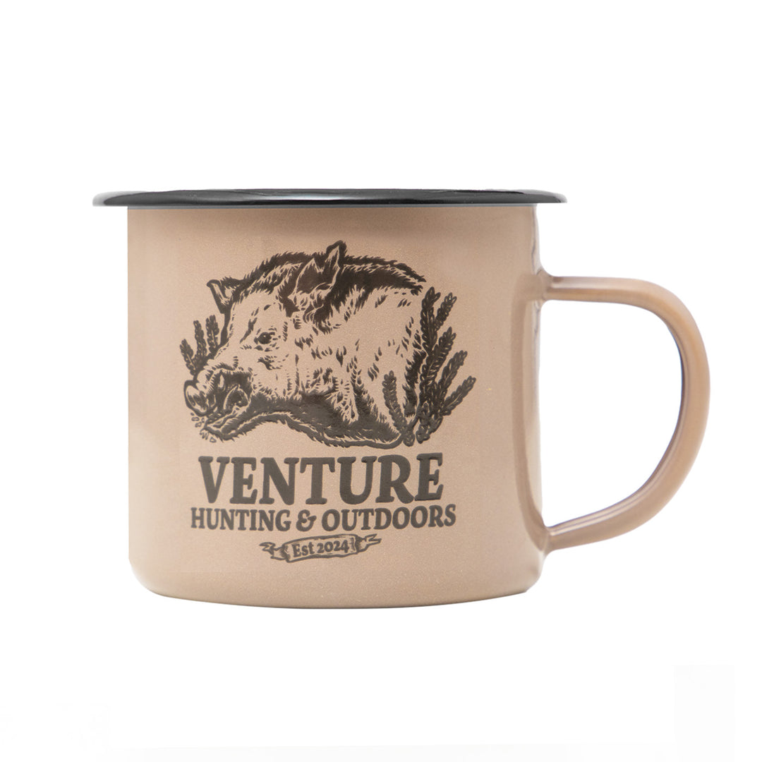 Venture Ferals Boar Enamel Mug - 350ml