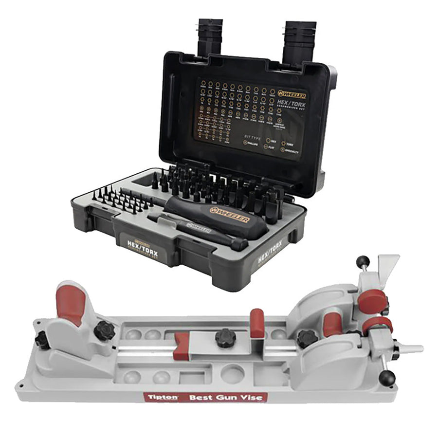 Tipton Best Gun Vice + 65 pc Screwdriver Set