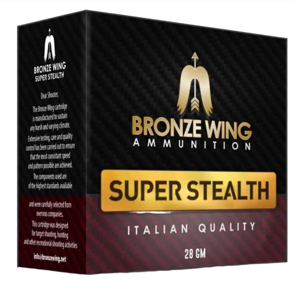 Bronze Wing Super Stealth Shot Shell - 28gm - 1275 fps - 7.5 - 12G - 25 Rounds 12 GAUGE