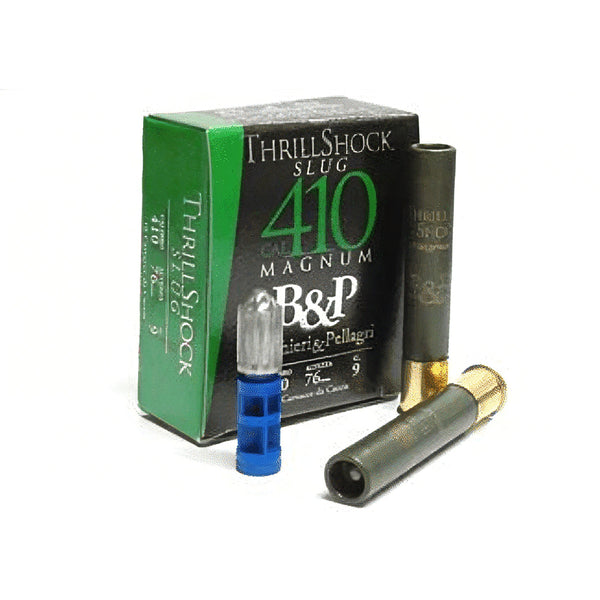 B&P Big Game Thrill Shock Slug 410ga Shot Shell- 140 Round Slab