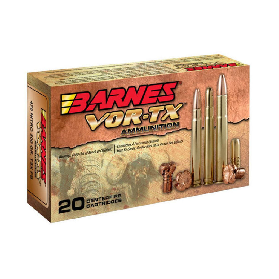 Barnes 416 Rigby 400gr BND SLD RN Centrefire Ammo - 20 Rounds