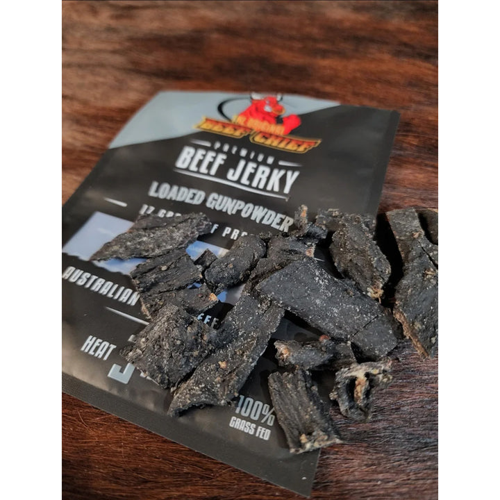 Beef Chief Loaded Gunpowder Beef Jerky - 50g