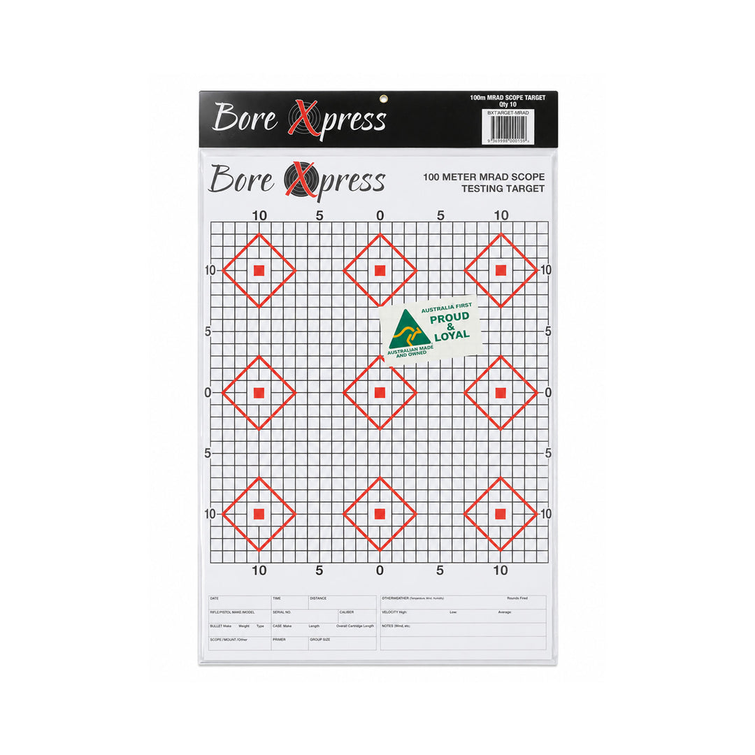 Bore Xpress Load Development Paper Targets - 20 Pack