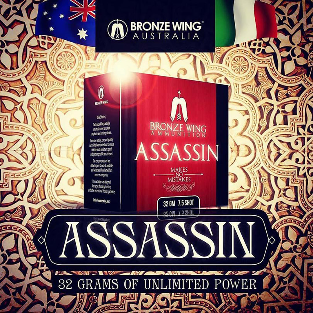 Bronze Wing Assasin Shotshell Ammo - 12 Gauge - 32gram - 1325fps - 5 - Slab 12 GAUGE