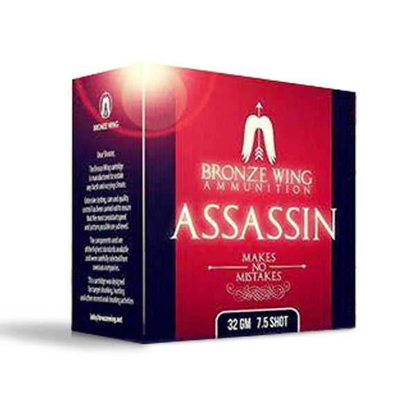 Bronze Wing Assasin Shot Shell Ammo - 12 Gauge - 32gram - 1325fps - 5 - 25 Rounds