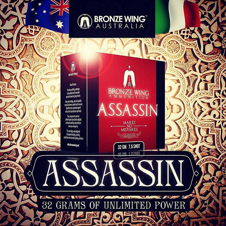 Bronze Wing Assasin Shotshell Ammo - 12 Gauge - 32gram - 1325fps - 7.5 - 25 Rounds 12 GAUGE