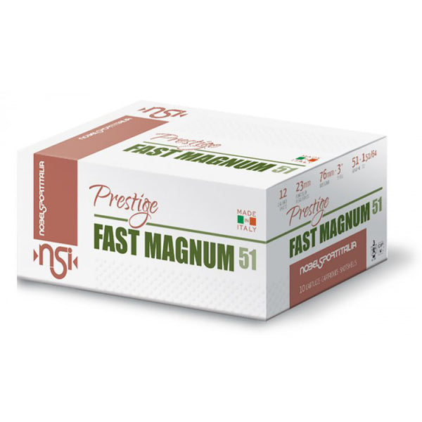 NSI Fast Magnum Shot Shell Ammo - 12 Guage - 51gram - 1279 fps - 0 - 100 Round Slab