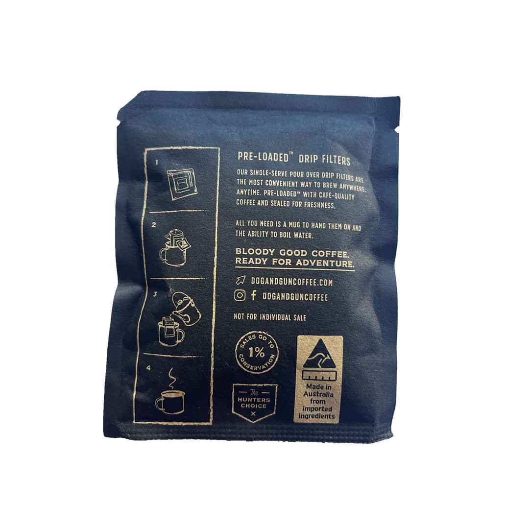 Dog & Gun Sambar Dark Roast Coffee with Single Serve Drip Filter - 15pk