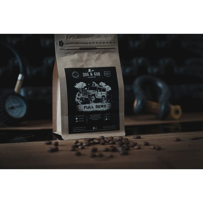 Dog & Gun Full Send Medium Roast Coffee with Single Serve Drip Filter - 15pk