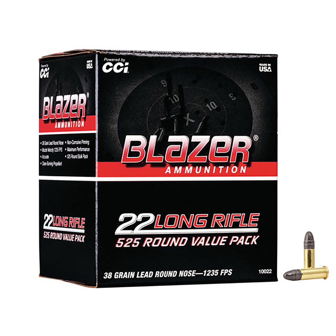 CCI 22LR Blazer 38gr Solid Hv Rimfire Ammo - 525 Rounds .22 LR