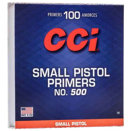 CCI Primer 500 Small Pistol - 100pk