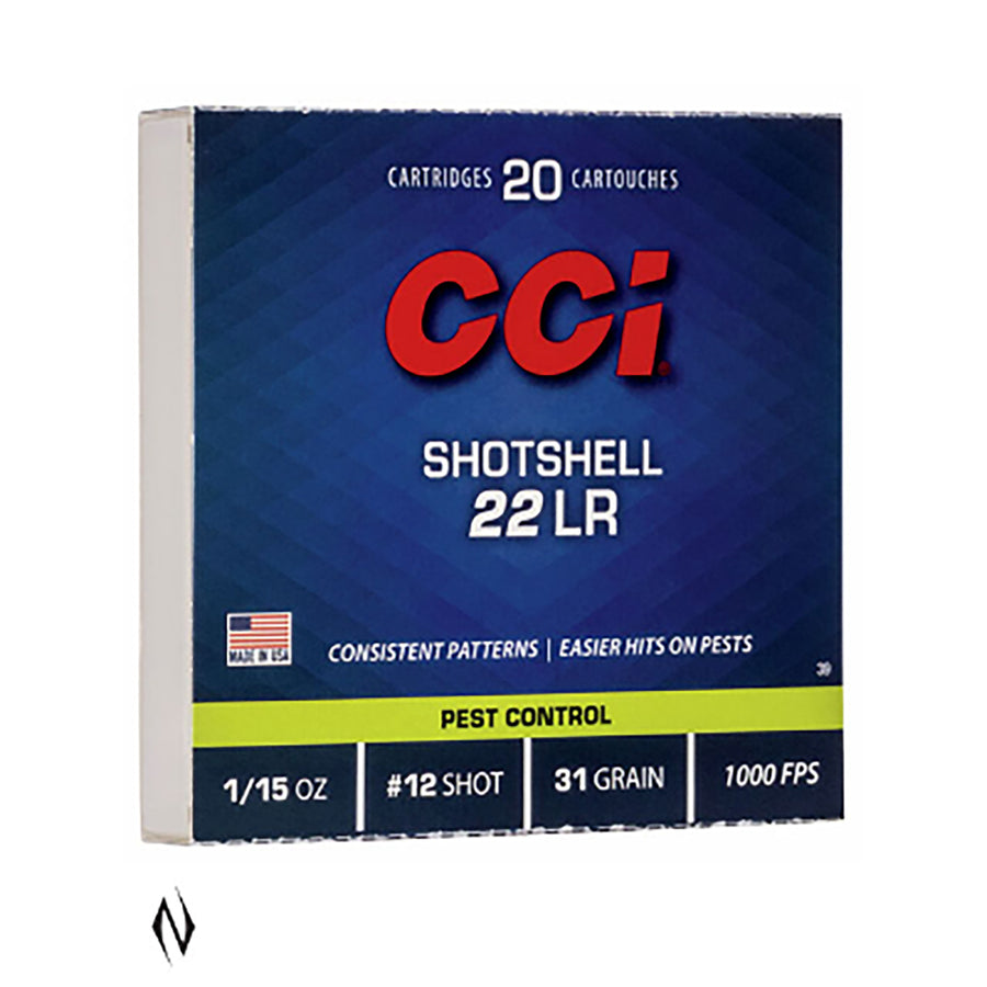 CCI Shotshell 22LR 31GR 12Shot Ammo - 20 Rounds .22 LR