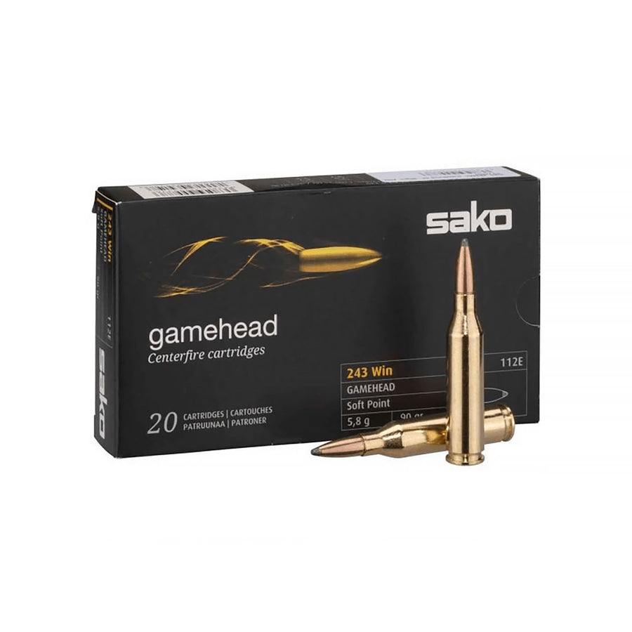 Sako Gamehead 243 WIN 90Gr - Centrefire Ammo - 20 Rounds