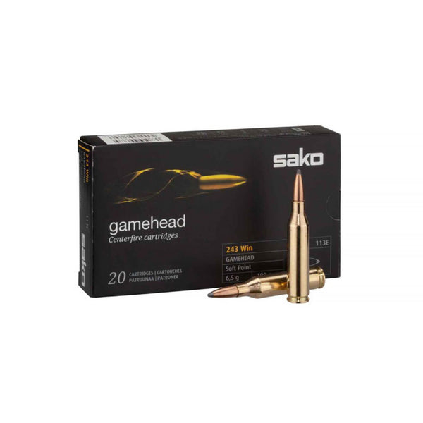 Sako Gamehead 243 WIN 100Gr - Centrefire Ammo - 20 Rounds