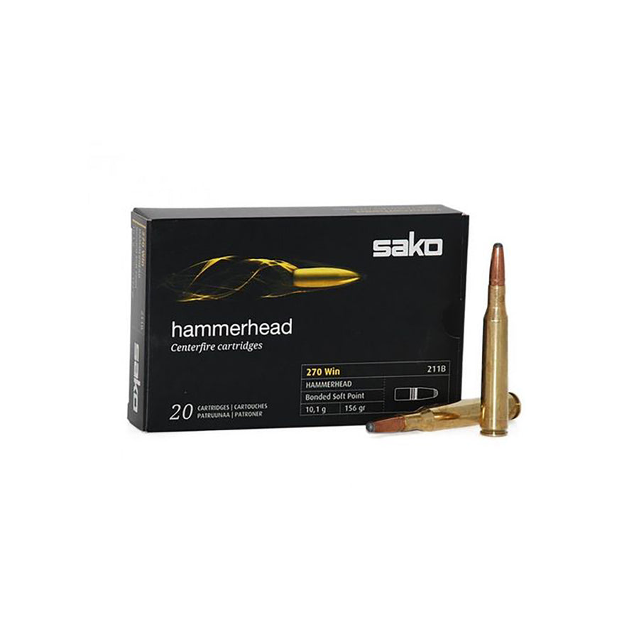 Sako 270 Win 156gr Hammerhead Centrefire Ammo - 20 Rounds .270 WIN