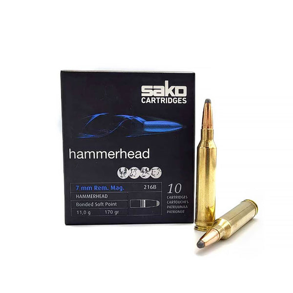 Sako Hammerhead 7mm REM MAG 170Gr - Centrefire Ammo - 20 Rounds