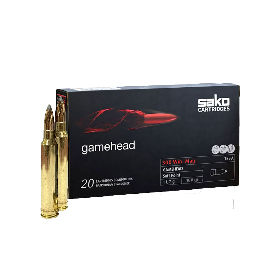 Sako Gamehead 300 WM 180Gr - Centrefire Ammo - 20 Rounds
